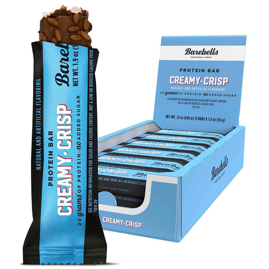 Barebells Protein Bars Creamy Crisp (12 COUNT) 1.9oz Bars - Protein Snacks with 20g of High Protein