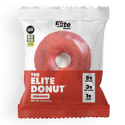 Elite Sweets - Elite Donuts 8g of Protein, Keto Friendly (6 PACK) - Cinnamon