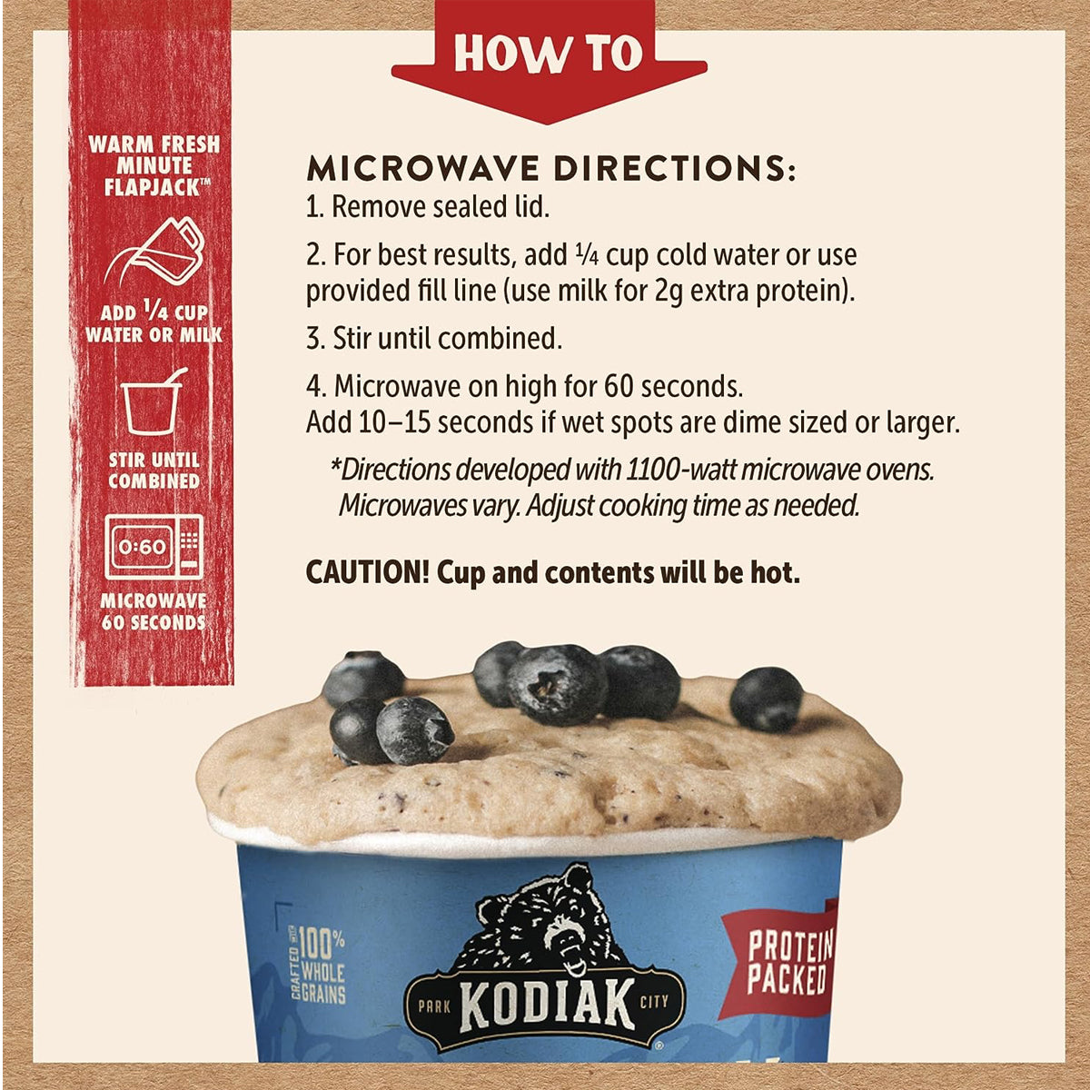 Kodiak Cakes Minute Muffins 12g Protein - Mountain Blueberry