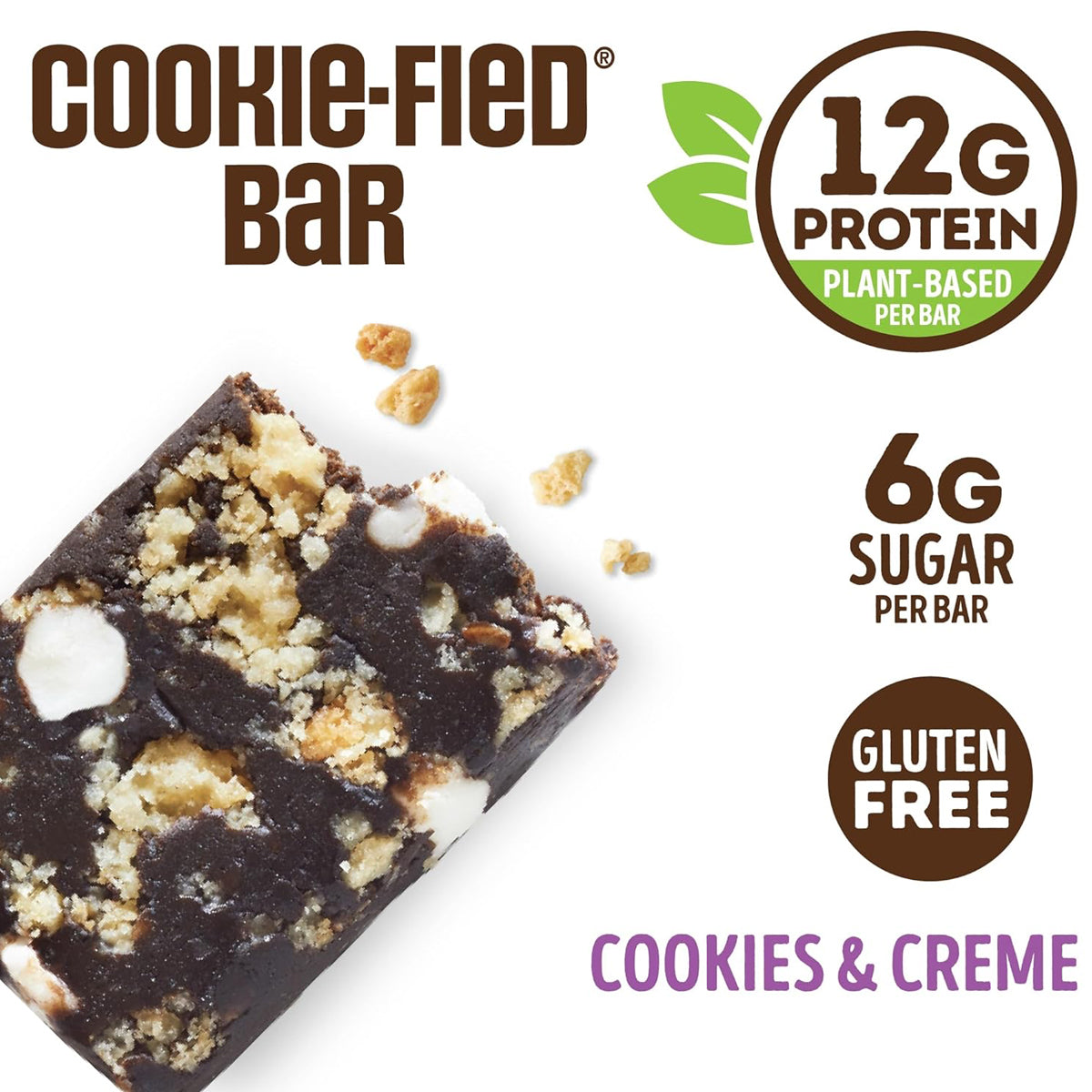 Lenny & Larry's Cookie-fied Plant-Based Protein Bar (9 Count) - Cookies & Cream