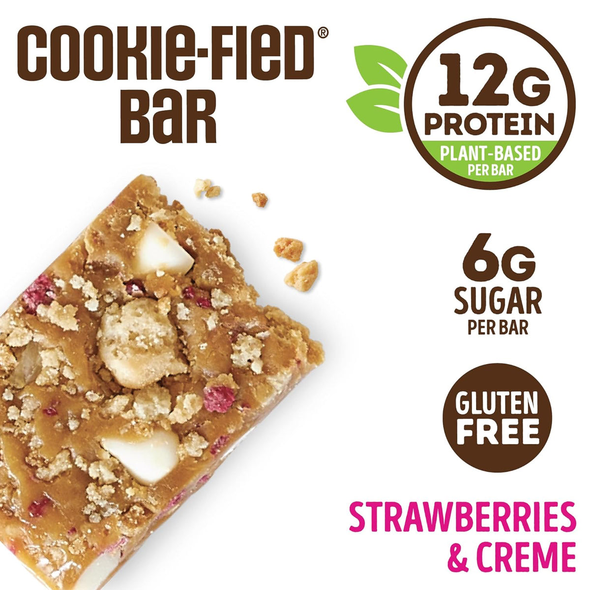 Lenny & Larry's Cookie-fied Plant-Based Protein Bar (9 Count) - Strawberries & Crème