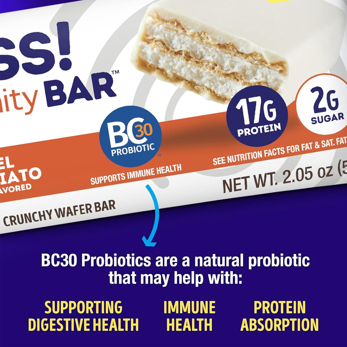 Lenny & Larry's The BOSS Immunity Bar 17g Protein (Pack of 12) - Maple French Toast