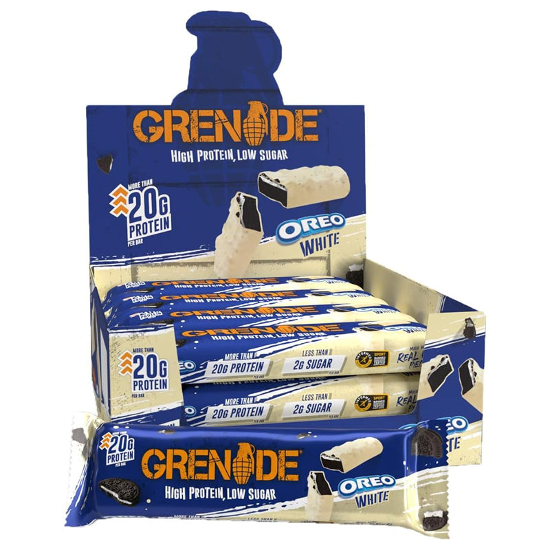 Grenade High 21g Protein Bars (12 PACK) - Oreo White