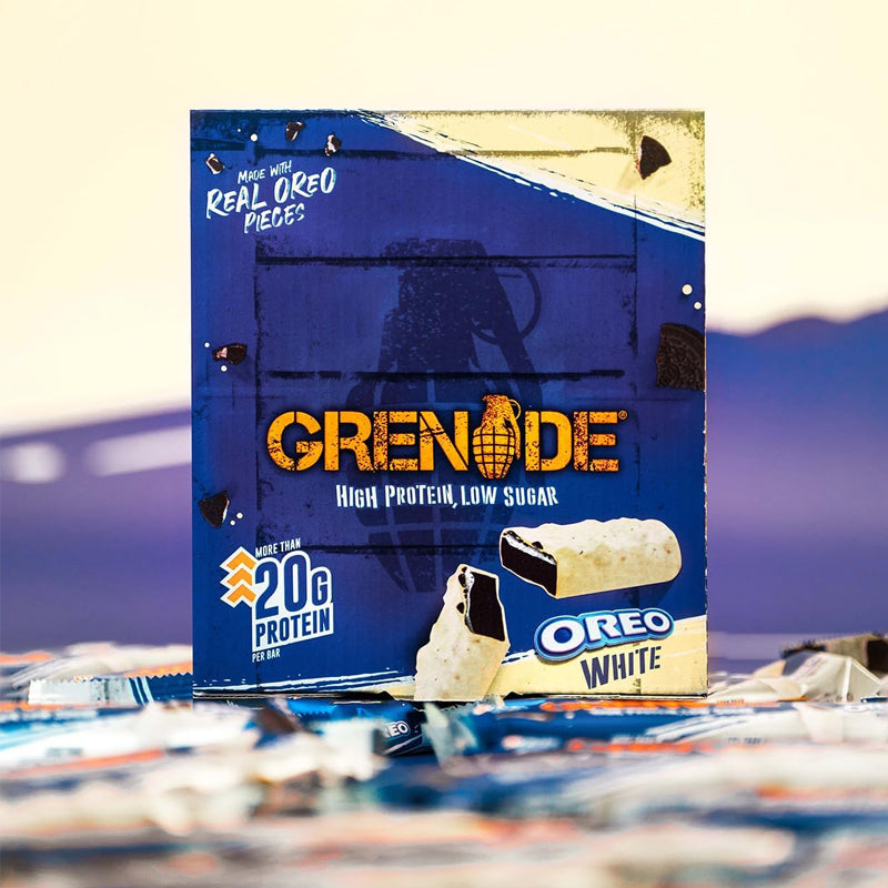 Grenade High 21g Protein Bars (12 PACK) - Oreo White