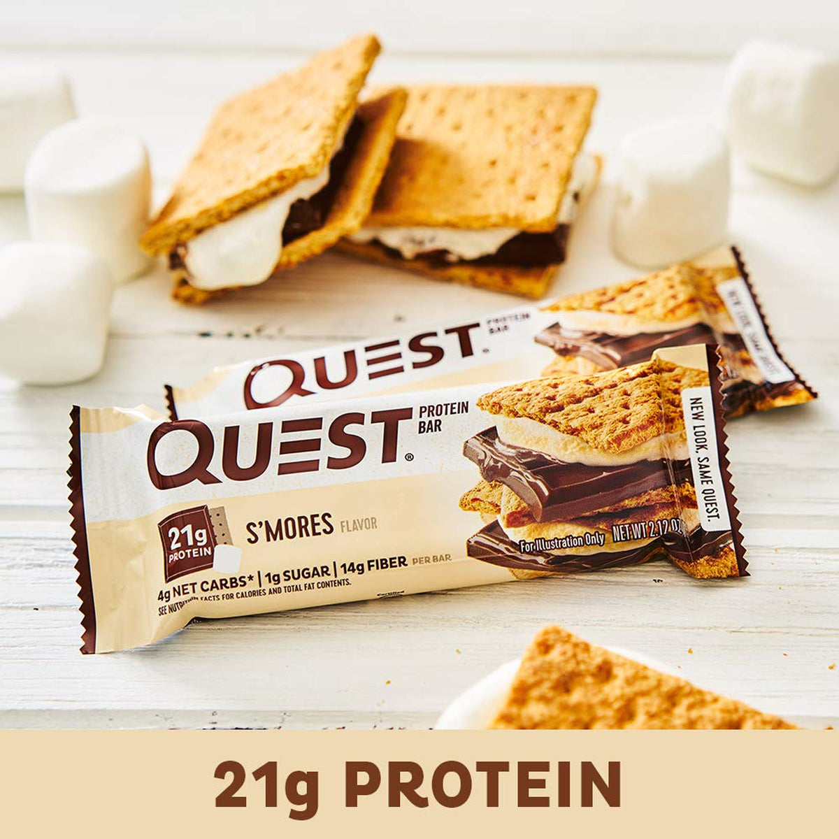 Quest Nutrition Protein Bars - High Protein Low Carb (12 Count) - S'Mores