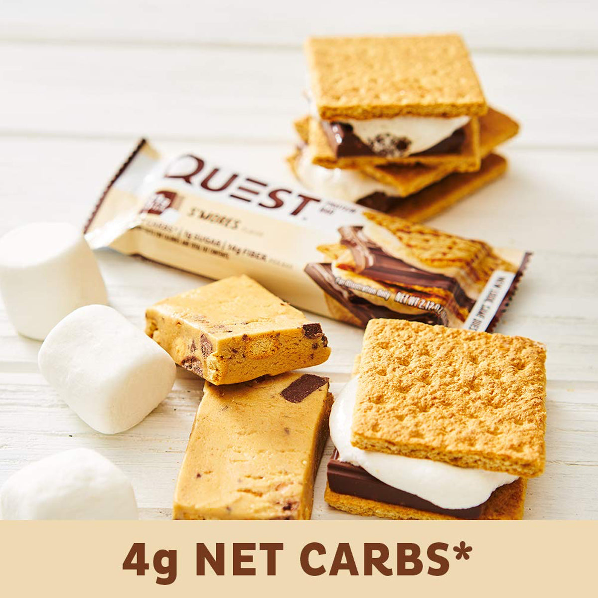 Quest Nutrition Protein Bars - High Protein Low Carb (12 Count) - S'Mores