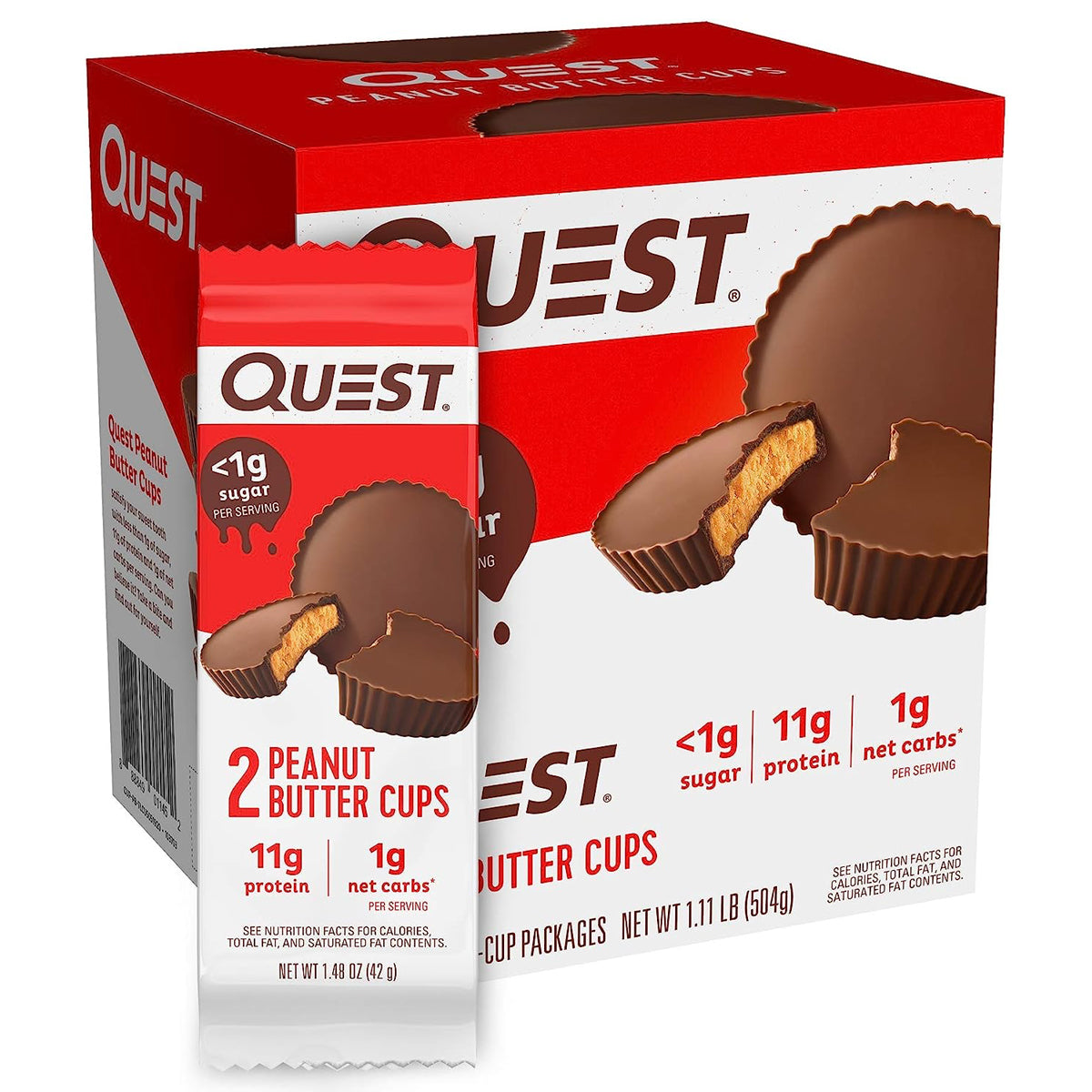 Quest Nutrition High Protein Low Carb -  Peanut Butter Cups (12 Pack)