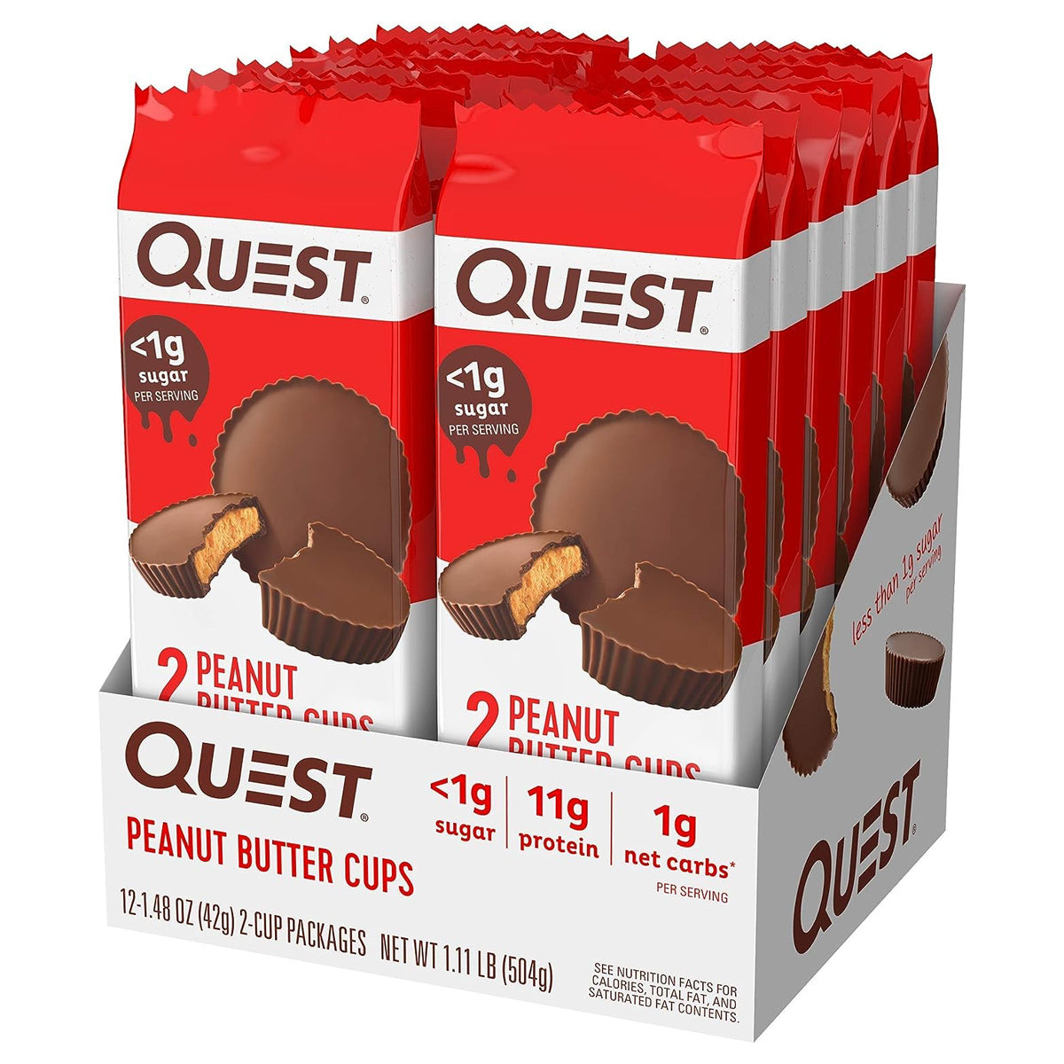 Quest Nutrition High Protein Low Carb -  Peanut Butter Cups (12 Pack)